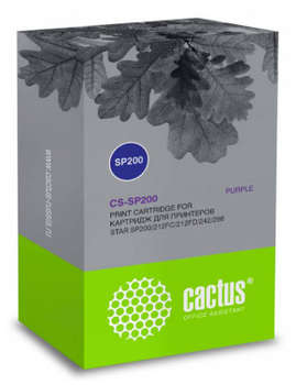 Матричный картридж CACTUS Картридж матричный CS-SP200 12.7x3 фиолетовый для Star SP200/212FC/212FD/242/298