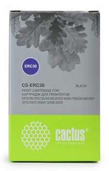 Матричный картридж CACTUS Картридж матричный CS-ERC30 C43S015374 12.7x5 черный для Epson ERC 30/34/38/TM-U220