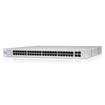 Коммутатор UBIQUITI UniFi Switch 48 PoE |USW-48-PoE| PoE-в стойку, 48х 1G RJ45, 4х SFP, раздача 195 |USW-48-PoE| Вт,