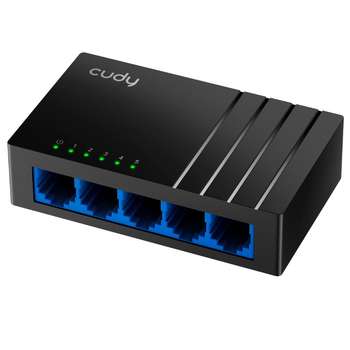 Коммутатор CUDY 5-Port Gigabit Desktop Switch 8-Port Gigabit Desktop Switch, 8 10/100/1000M RJ45 Ports, IGMP Snooping, Loop Detection/Prevention, 802.1p/DSCP QoS, Desktop Plastic Case, Power Saving, Plug & Play, Wall-Mount