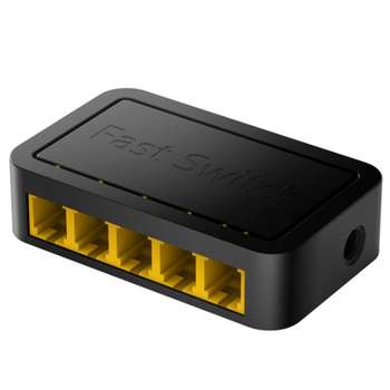 Коммутатор CUDY 5-Port 10/100 Mbps Desktop Switch 5-Port 10/100 Mbps Desktop Switch, 5 10/100M RJ45 Ports, Loop Detection, Desktop Plastic Case, Power Saving, Plug & Play, Wall-Mount