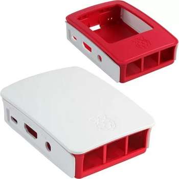 Мини-компьютер ACD Корпус RA129  Red+White ABS Plastic case for Raspberry Pi 3 B/B+