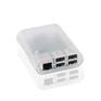 Мини-компьютер ACD Корпус RA076 Transparent ABS Plastic Injection Molding case with Stripe for Raspberry Pi 3 B