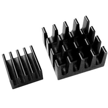 Мини-компьютер ACD Набор радиаторов RA027  Black Aluminum Heat Sink set  for Raspberry Pi3 B, Pi3 B+, Pi4