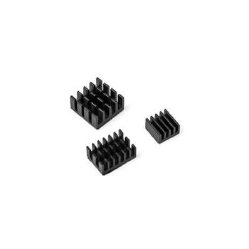 Мини-компьютер ACD Набор радиаторов RA537   Black 3 in 1 Heat Sink Set Aluminum  for Raspberry Pi 4B комплект из 3шт