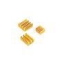 Мини-компьютер ACD Набор радиаторов RA539 Gold 3 in 1 Heat Sink Set Aluminum  for Raspberry Pi 4B комплект из 3шт