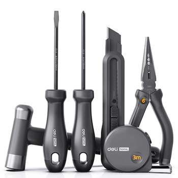 Набор инструментов DELI Набор ручного инструмента Home Series Black HT0006 6 предметов