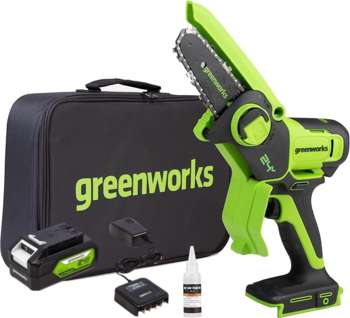 Пила цепная GREENWORKS Цепная пила G24MCS10 дл.шины:4"