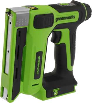 Строительный степлер GREENWORKS Степлер ручной G24CS10 скобы 4/55/90/18GA