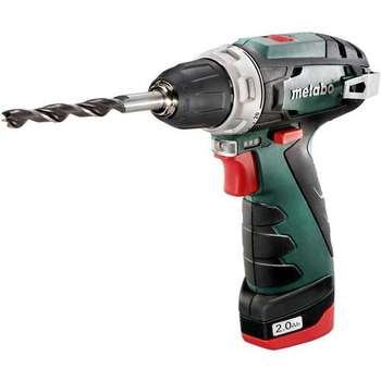 Шуруповерт Metabo PowerMaxx BS Безударная дрель-[600984000] { 10.8В 2х2.0,LC40,патр,коробк }