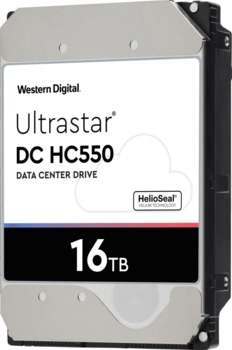 Жесткий диск HDD WD Жесткий диск SATA-III 16TB 0F38468 WUH721816ALE6L4 Server Ultrastar DC HC550 512E 512Mb 3.5"