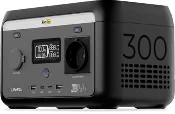 Мобильная электростанция TOPON Электростанция портативная Home TOP-H300 64000mAh 8A QC3.0/PD3.0 4xUSB черный/серый