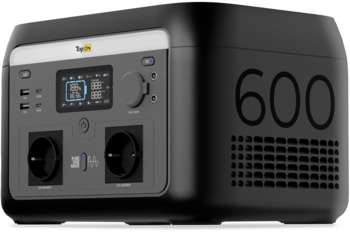 Мобильная электростанция TOPON Электростанция портативная Home TOP-H600 160000mAh 3A QC3.0/PD3.0 4xUSB черный/серый