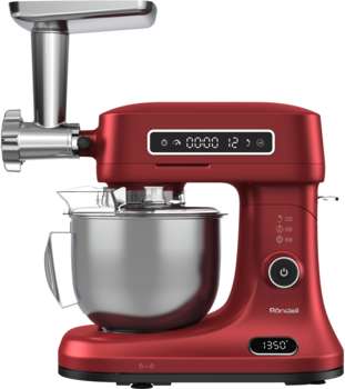 Кухонная машина RONDELL RDE-KM900 планетар.вращ. 1900Вт красное вино