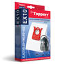 Аксессуар для пылесоса TOPPERR Мешок для пылесоса  синтетический EX10, ELECTROLUX, PHILIPS, КОМПЛЕКТ 4 шт., 1404