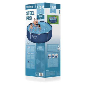 Бассейн Bestway Каркасный с фильтр-насосом 1249 л/ч, "Steel Pro" 305х76 см, 4678 л, BESTWAY, 56679