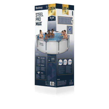 Бассейн Bestway Каркасный с фильтр-насосом 1249 л/ч, "Steel Pro Max" 305х76 см, 4678 л, BESTWAY, 56408