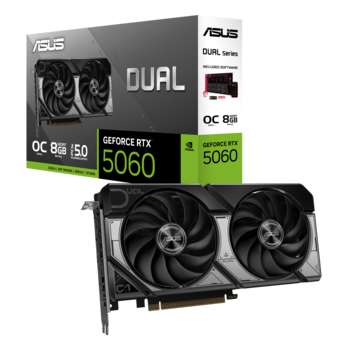 Видеокарта ASUS GeForce RTX5060 8Gb DDR7 128 bit 3*DP/HDMI 2FAN RTL