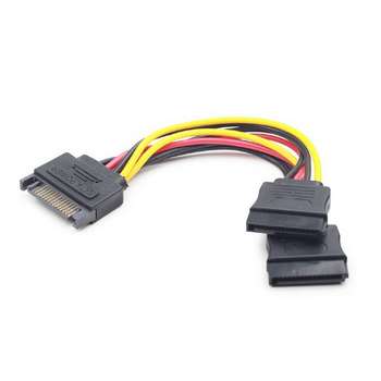 Кабель питания Cablexpert SATA CC-SATAM2F-01, 15pin