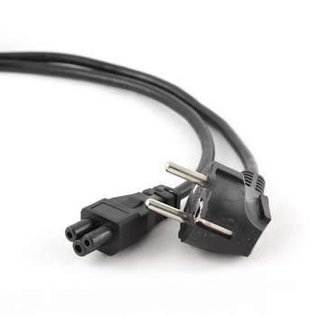 Кабель питания Cablexpert для ноутбуков PC-186-ML12-1M 1м, Schuko- C5, 10А, пакет   {100}