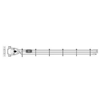 Кабель питания Gospower Кабель 0504-18030040,  Power cable DC 3m