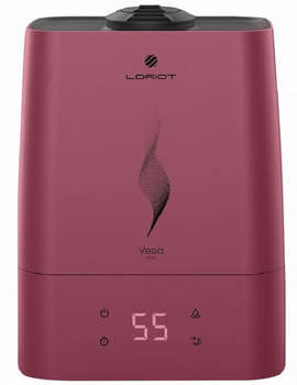 Увлажнитель воздуха LORIOT Vega 25Вт  бордовый/черный