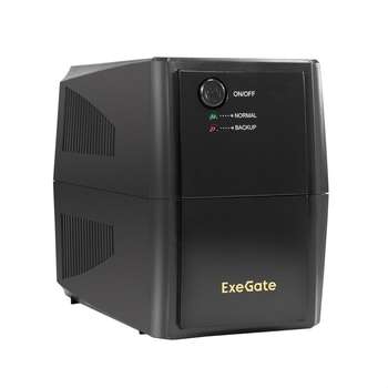 Источник бесперебойного питания EXEGATE EX294607RUS ИБП Power Back BNB-500.LED.4C13 <500VA/300W, LED, 4*C13, Black>