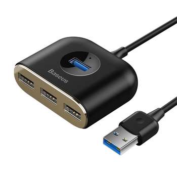 USB-концентратор Baseus USB-хаб Square Round Black