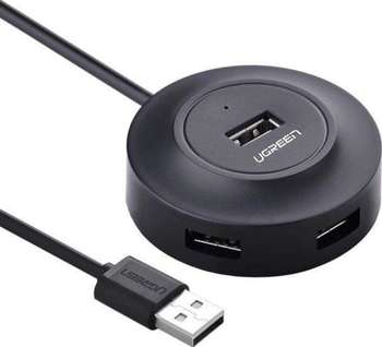 USB-концентратор UGREEN USB-хаб CR106-20277 Black
