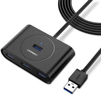 USB-концентратор UGREEN USB-хаб CR113-20290 Black
