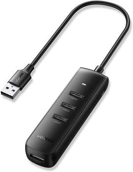 USB-концентратор UGREEN USB-хаб CM416-10915 Black