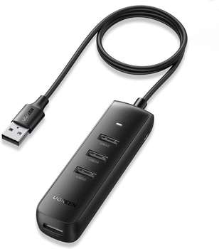 USB-концентратор UGREEN USB-хаб CM416-80657 Black