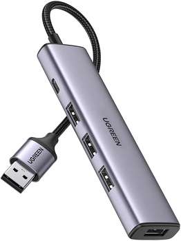 USB-концентратор UGREEN USB-хаб CM473-20805 Space Gray