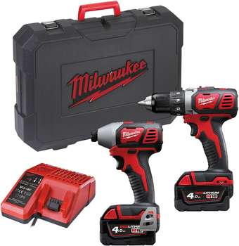 Набор электроинструмента Milwaukee Набор электроинструментов M18 BPP2D-402C