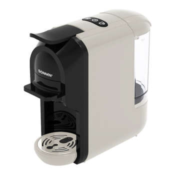 Кофемашина SONNEN капсульная 3 в 1 для молотого кофе и капсул DOLCE GUSTO и NESPRESSO, CM510B, 1450 Вт, 0,6 л, бежевая, 457338
