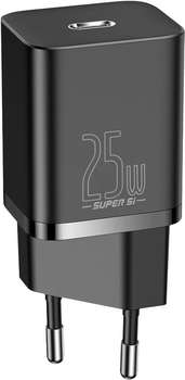 Аккумулятор для электроинструмента Baseus Сетевое зарядное устройство Super Si 25W EU Black