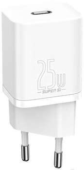 Аккумулятор для электроинструмента Baseus Сетевое зарядное устройство Super Si 25W EU White