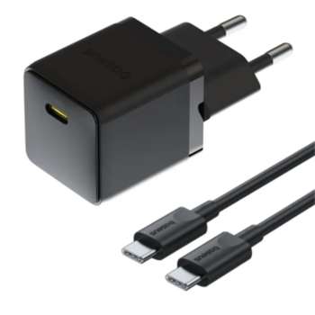 Аккумулятор для электроинструмента Baseus Сетевое зарядное устройство Palm 20W EU Cluster Black
