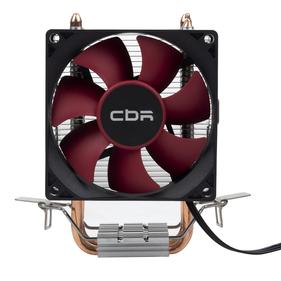 Кулер CBR-CC-2800-PWM для процессора, Al+Cu, 2 heat pipes, Socket 775/1155/1156/1150/1151/1200/1700/940/AM2/АМ2+/АМ3/AM3+/FM1/FM2/AM4/AM5, TDP 95W, 90mm Fan, 1600RPM, HB, PWM, 4pin, 26db