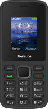 Сотовый телефон XENIUM Мобильный телефон X175 черный моноблок 2Sim 1.77" 128x160 Nucleus GSM900/1800 MP3 FM