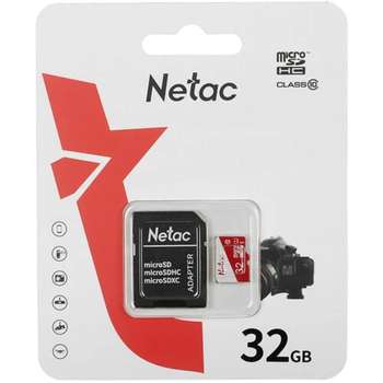 Карта памяти Netac Micro SecureDigital 32GB P500 ECO <NT02P500ECO-032G-R>