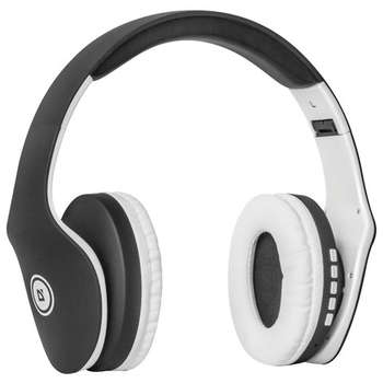 Беспроводные наушники DEFENDER Наушники с микрофоном  FREEMOTION B525, Bluetooth, беспроводные, черные с белым, 63525