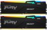Оперативная память Kingston Память DDR5 2x8GB 6000MHz KF560C30BBEAK2-16 Fury Beast Black Expo RGB RTL Gaming PC5-48000 CL30 DIMM 288-pin 1.4В kit single rank с радиатором Ret