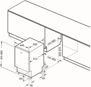 Посудомоечная машина KRONA встраив. Martina 45 BI 1760Вт узкая инвертер