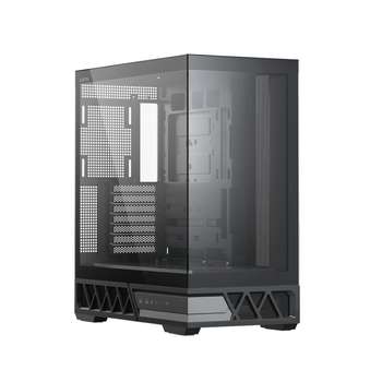 Корпус XASTRA Q700 0F-UC Black ATX/Aquarium/Screewless/no fans/Type C Q700-0F-UC