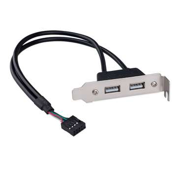 Контроллер Cablexpert Планка на заднюю панель низкопрофильная, 1 порт COM/RS-232/DB9-M