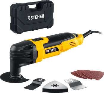 Многофункциональный инструмент STEHER MFT-400 SK 400Вт желтый/черный