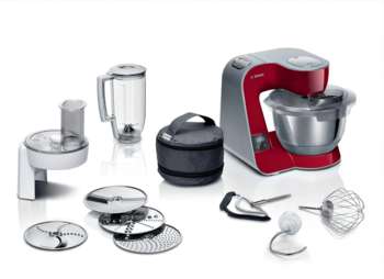 Кухонный комбайн BOSCH MUM5X720 красный/серый