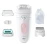 Эпилятор BRAUN SE5-050 скор.:2 насад.:4 от электр.сети от аккум. белый/розовый