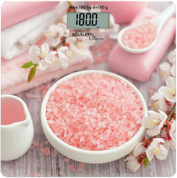 Весы SCARLETT напольные электронные SC-BS33E062 макс.180кг розовый
